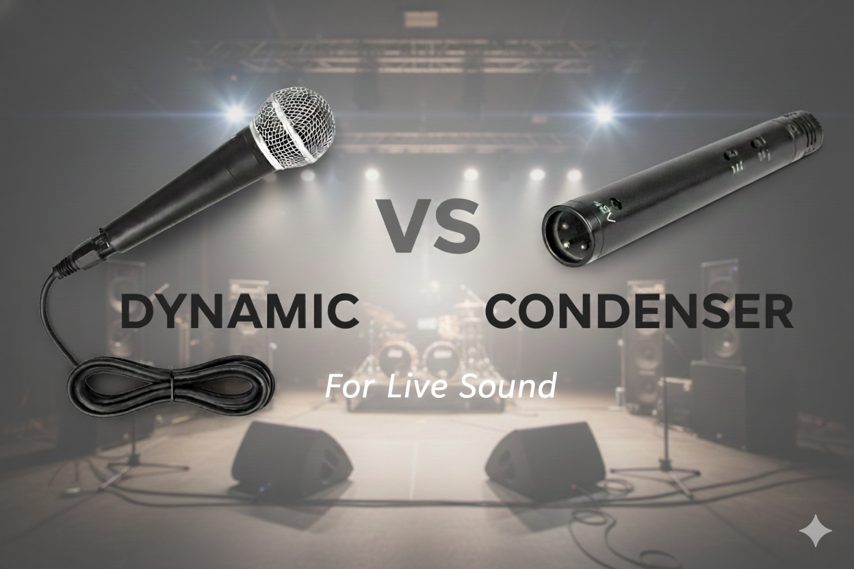 Dynamic vs Condenser Microphones for Live Sound Applications – Victory ...