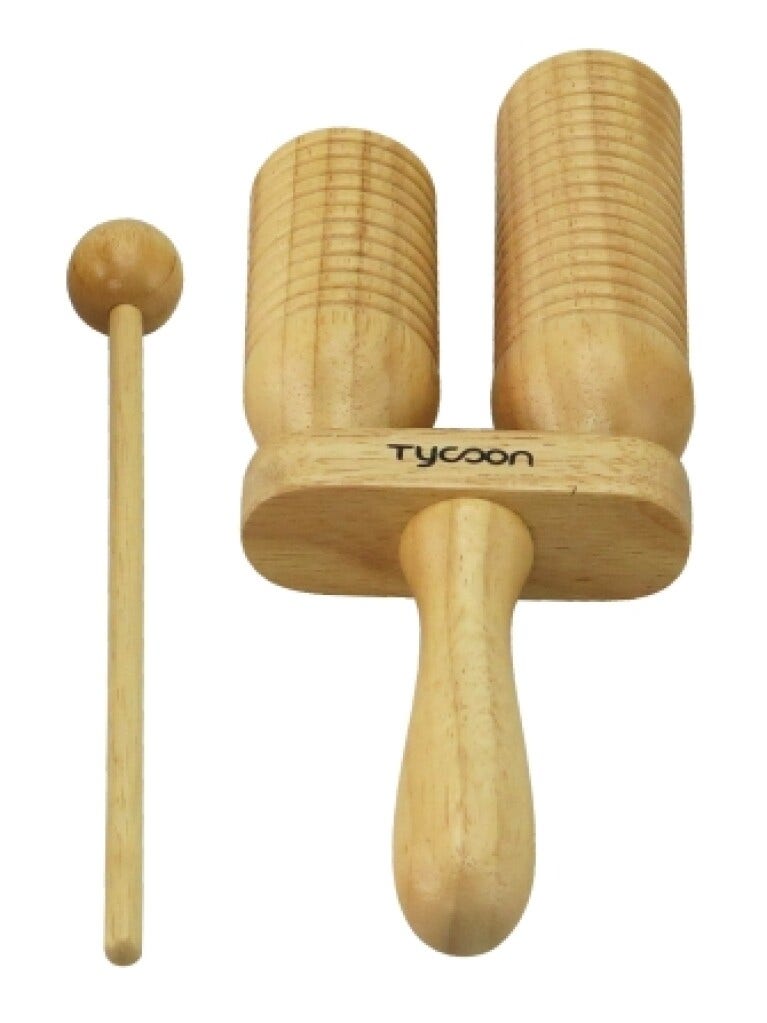 Tycoon Percussion TTW-2 Two-Tone Wood Block with dual slotted chambers