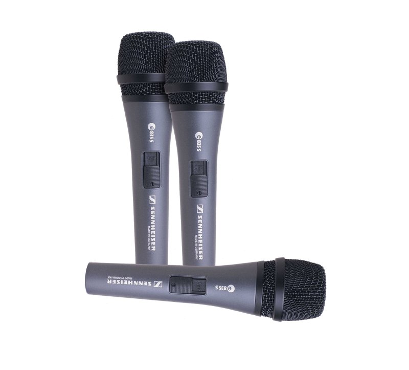 Sennheiser 3-PAck e835 Dynamic Microphone
