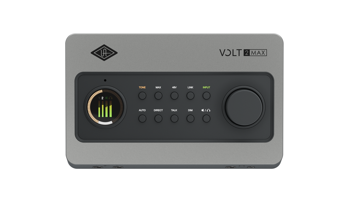 Universal Audio Volt 2 Max top down view of the control surface
