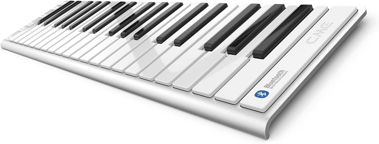 Xkey Air 37 Bluetooth MIDI keyboard controller - Ultra low latency, Apple-style ultra-thin aluminum frame, 37 full-size velocity-sensitive keys, polyphonic aftertouch, for iPad, iPhone, Mac