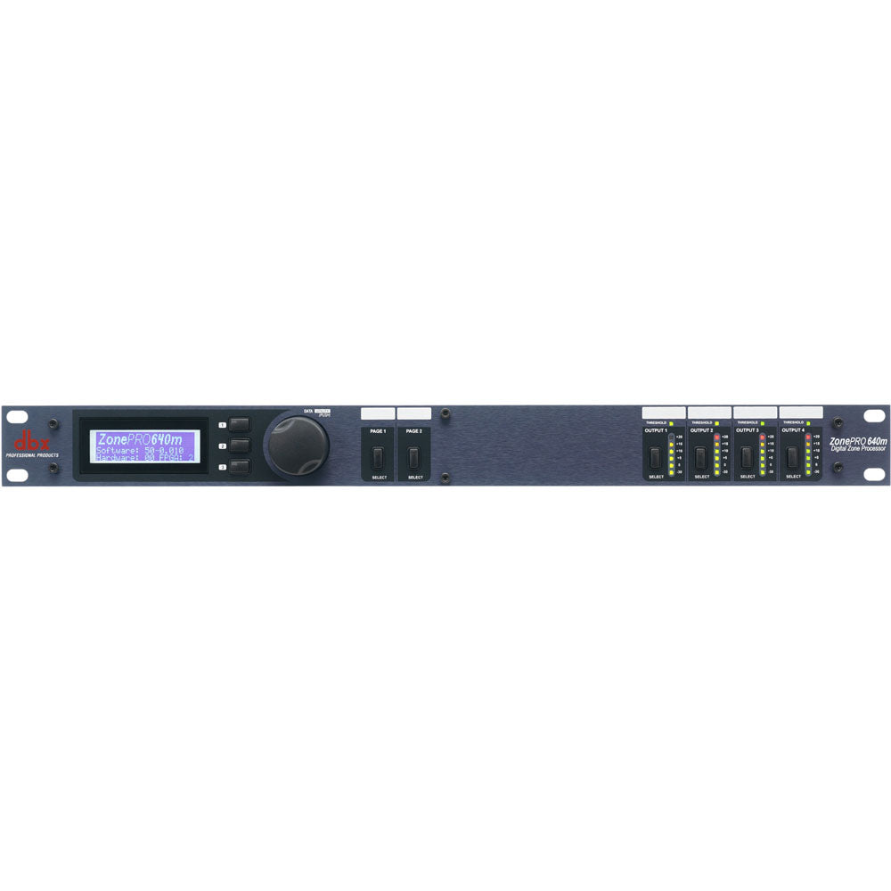 dbx DBX640MV 6x4 Digital Zone Processor with Front-Panel Control