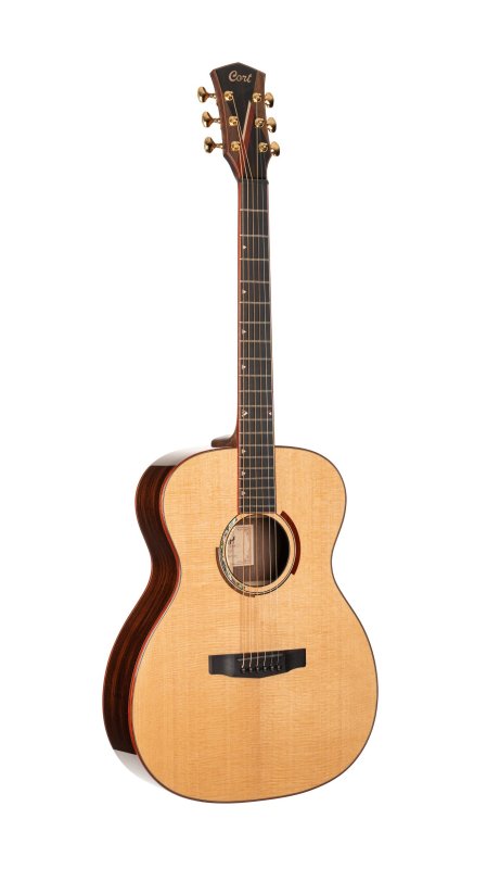 Cort Masterpiece Abstract Delta Acoustic-Electric Guitar Natural - front view