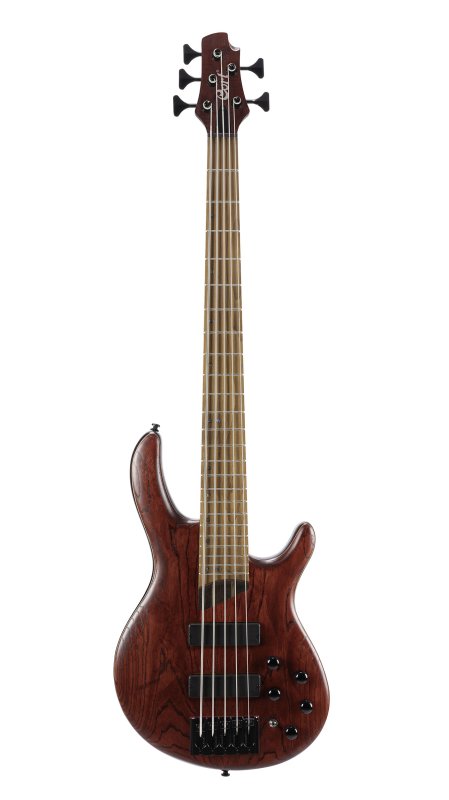 Cort Artisan B5 Element 5-String Bass Open Pore Burgundy Red - front view