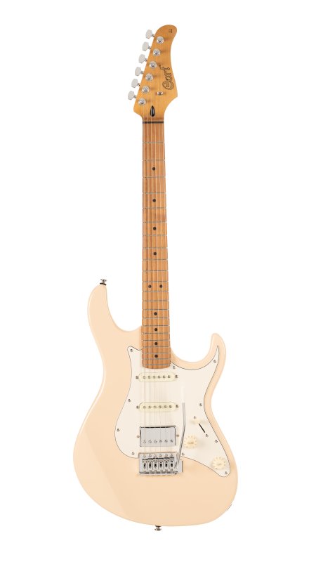 Cort G200SE Electric Guitar Aged Cream - front view