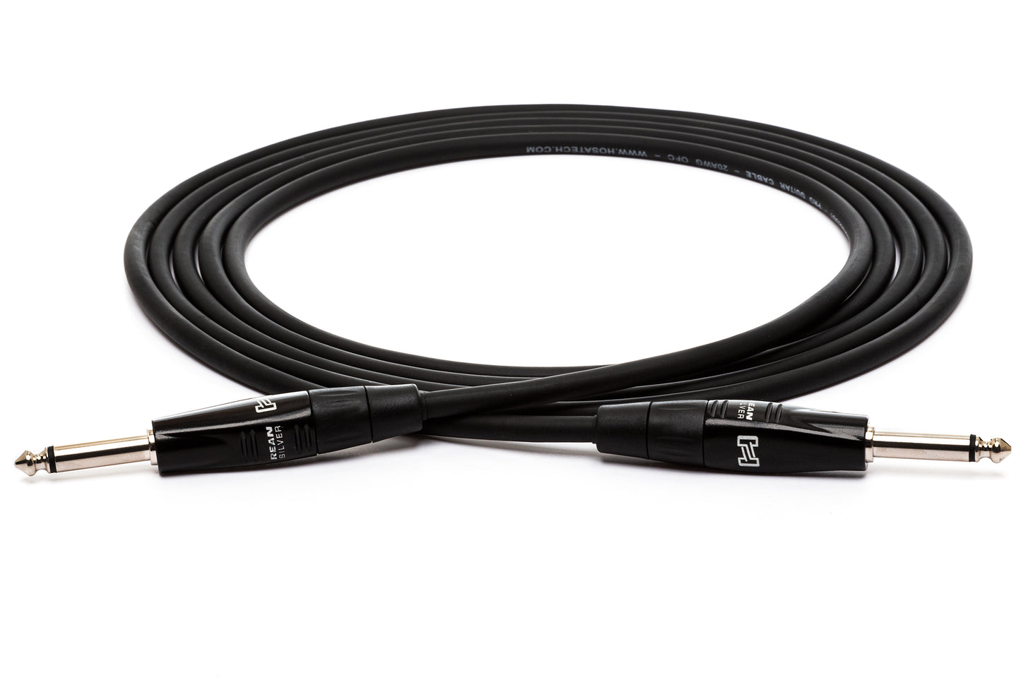 Limited Edition Pro Guitar Cable, REAN Straight to Same, White, 15 ft