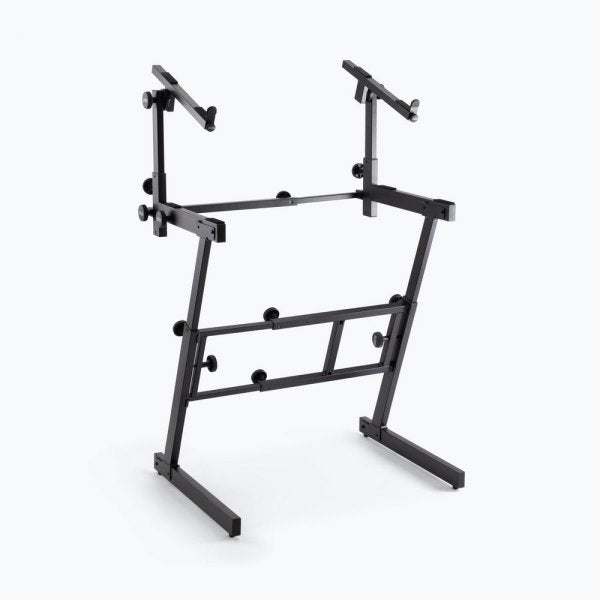 On-Stage Folding-Z Keyboard Stand with Second Tier