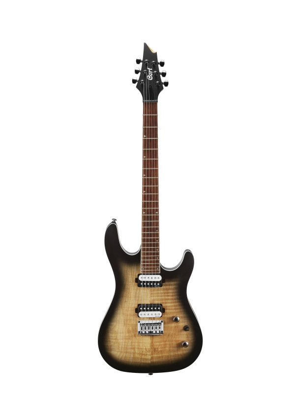 Cort KX300 Electric Guitar Open Pore Cobalt Burst - shown in Open Pore Raw Burst