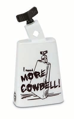 LP White I Need More Cowbell Collect - a - bell 5IN 3/8IN Mount