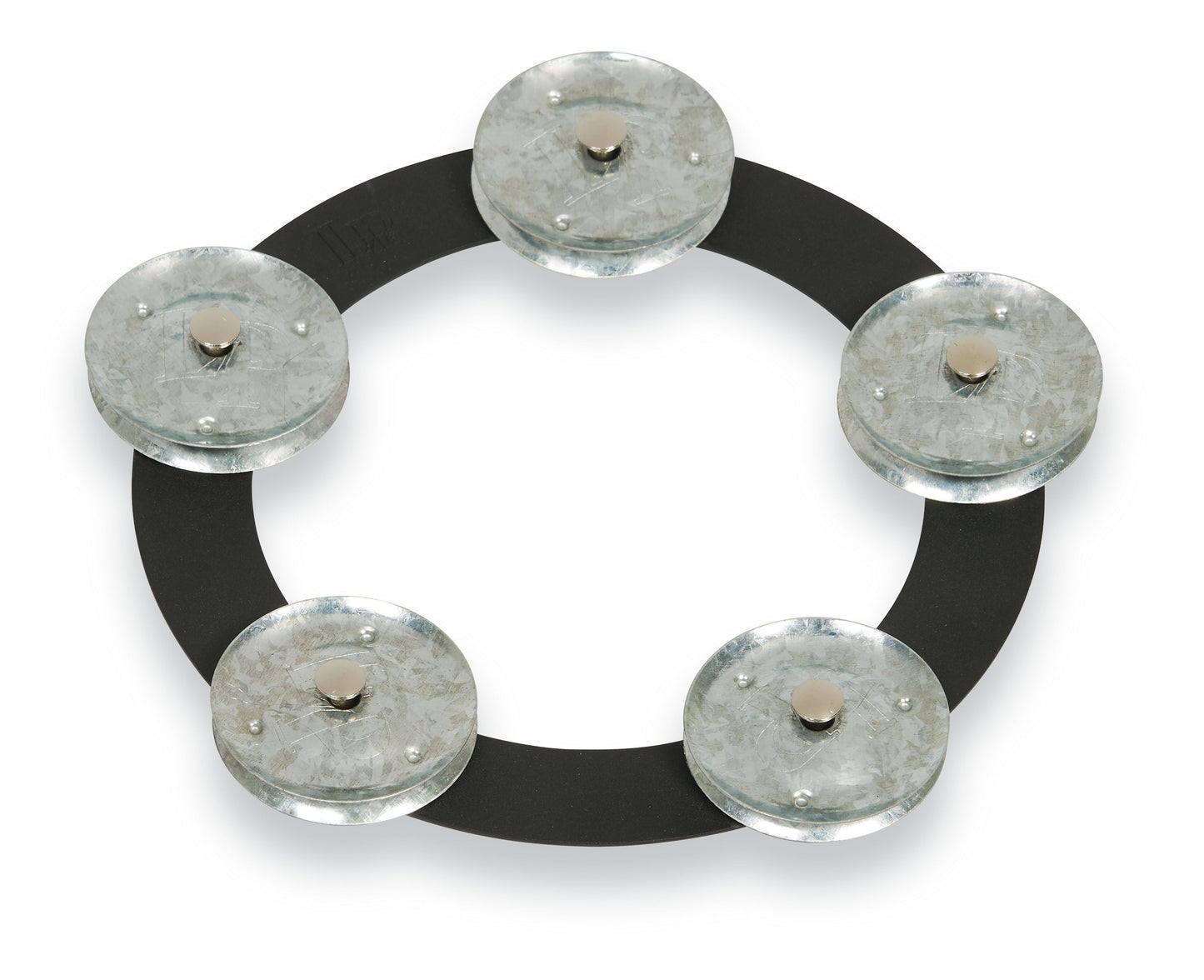 LP LP3806BGA 6 - inch Tambo - ring - Black Sand with Galvanized Steel Jingles