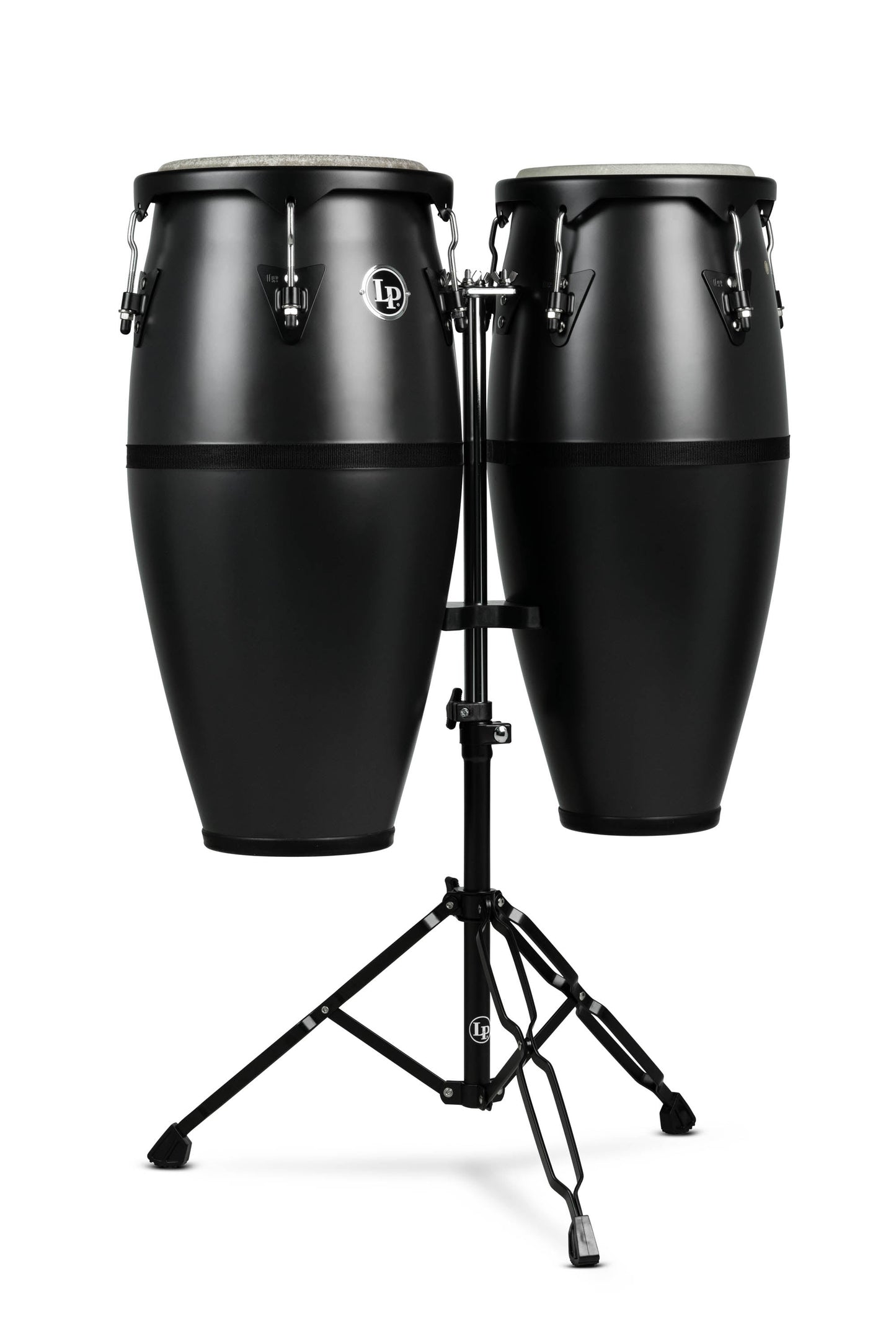 Discovery 10 - inch and 11 - inch Conga Set with Double Conga Stand - Onyx