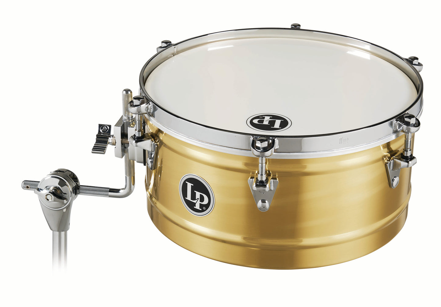 13 Brass Timbale with Chrome Hardware and Mount Bracket