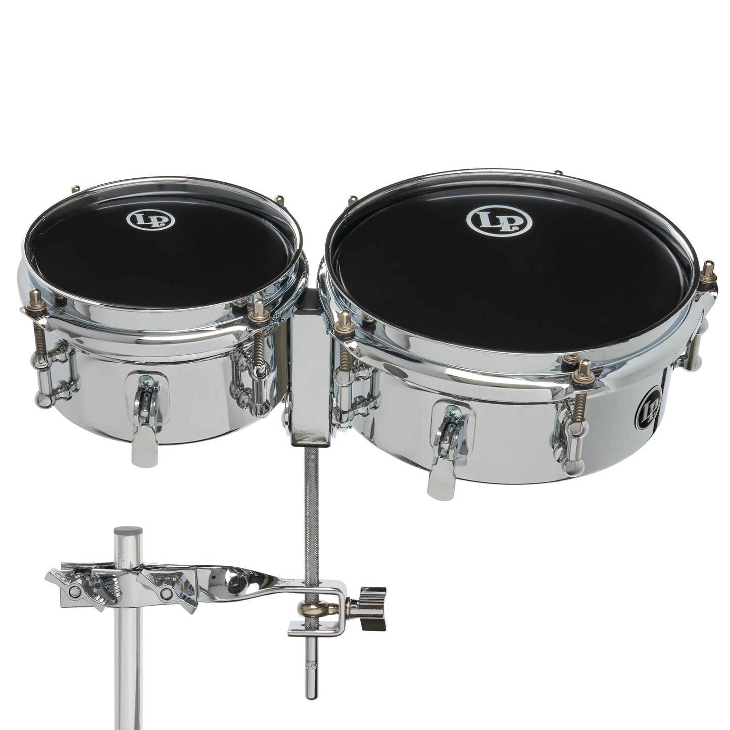 LP LP845 - K 6 and 8 Mini Snare Timbales with Mount - Steel