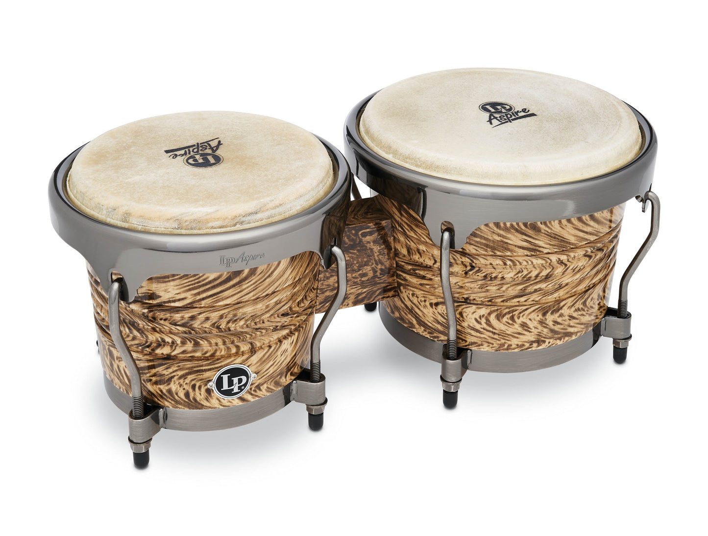 LP LP Aspire LPA601 - HC Bongo Set Havana Cafe with Brushed Nickel Hardware