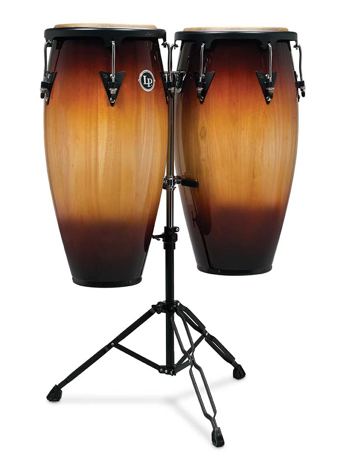 LP Aspire 11 - inch Conga Set with Double Stand - Vintage Sunburst Box 1