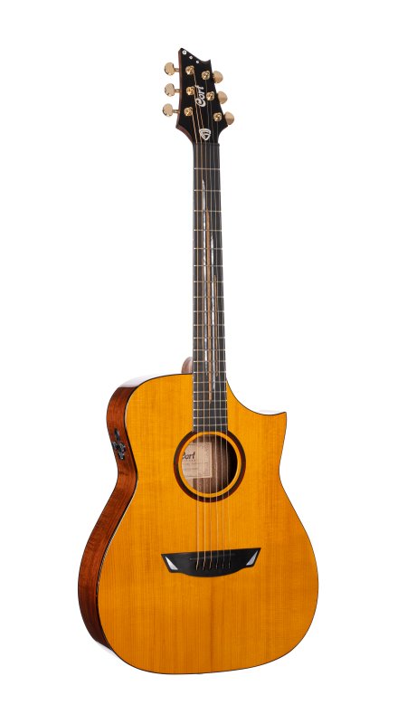 Cort Frank Gambale Luxe II Signature Acoustic-Electric Guitar Natural - front view