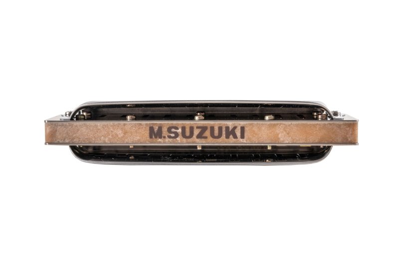Suzuki M-20W-C Manji Series Diatonic Harmonica - Key of C (Wood Cover) - front view - Manji M-20 in C shown