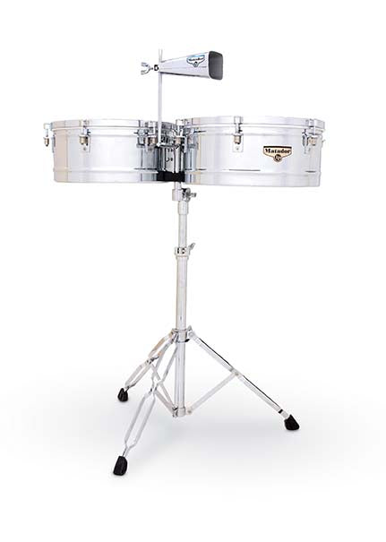 Matador M257 14 and 15 Timbales - Chrome with Chrome Hardware