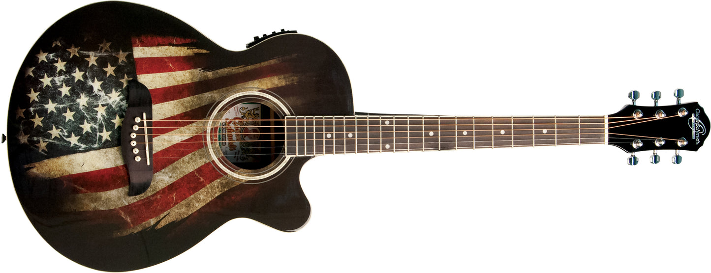 Oscar Schmidt OG10CE Concert Thin-Body Acoustic-Electric