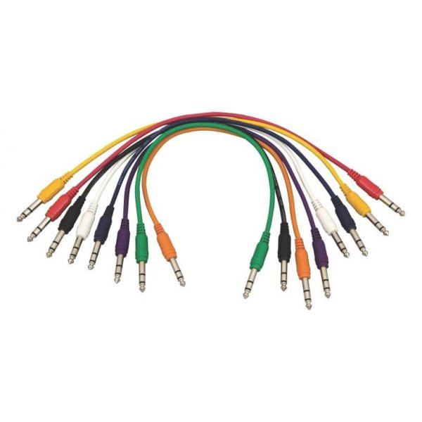 On-Stage Straight Patch Cables (TRS-TRS, 8-pack)