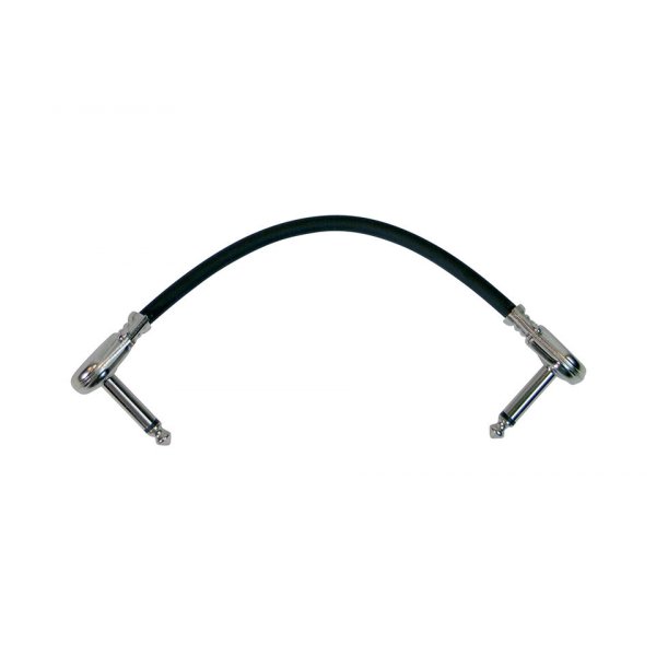 On-Stage 6" Patch Cable w/ Pancake Connectors (Black)