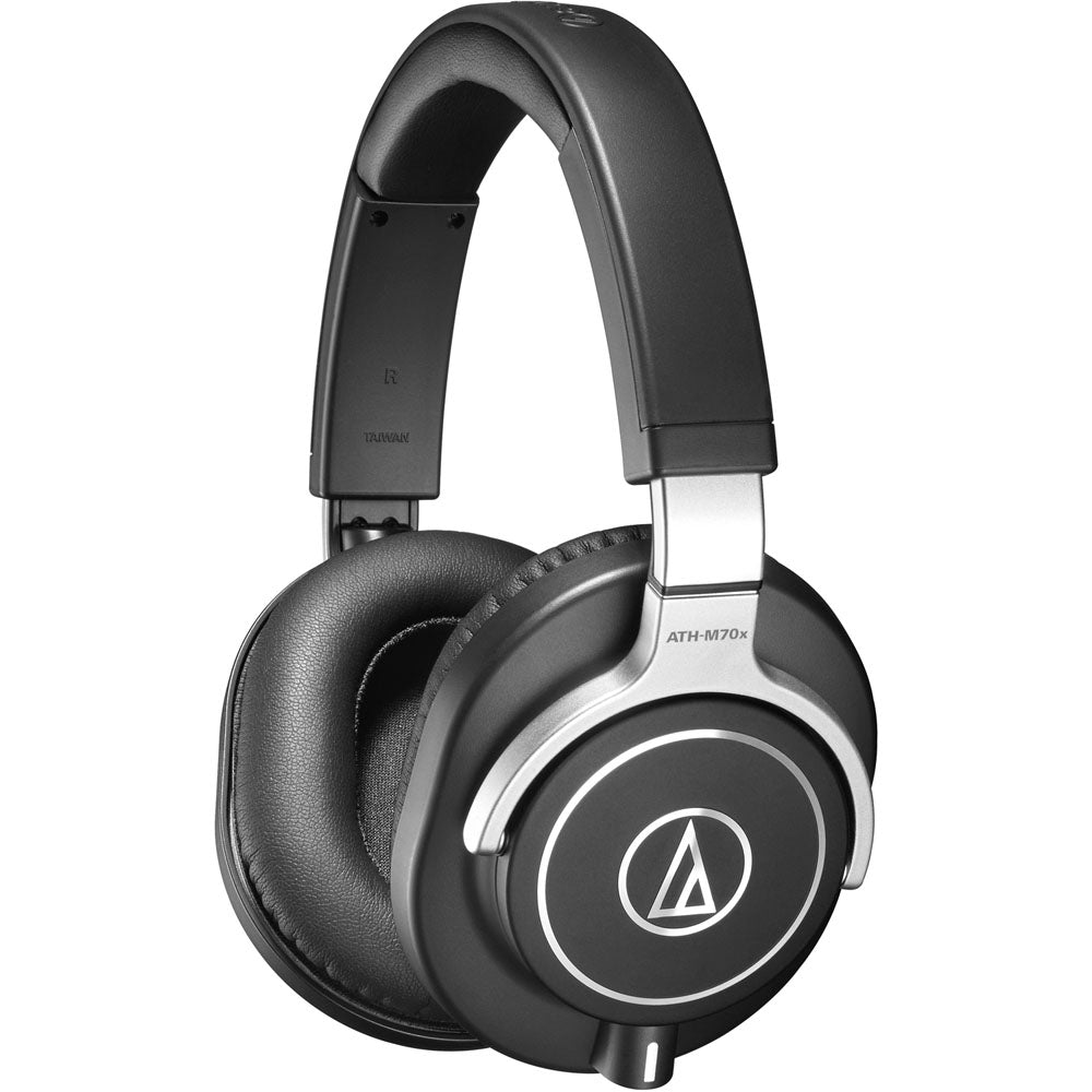 Audio Technica Closed-back professional monitor headphones, detachable cables.