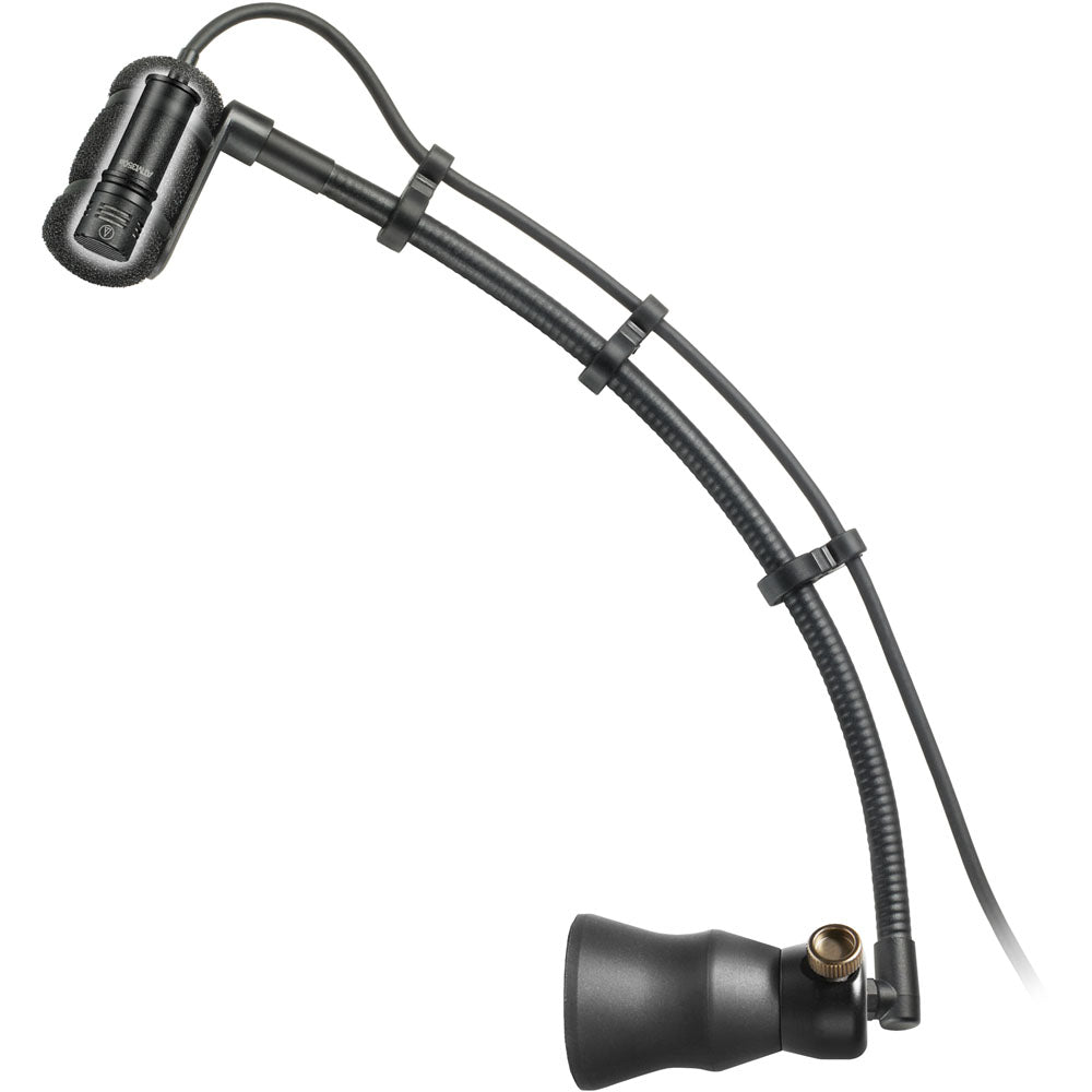 Audio Technica Cardioid condenser instrument microphone with universal clip-on mounting system,