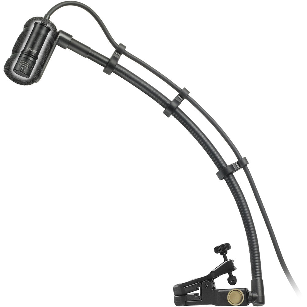 Audio Technica Cardioid condenser instrument microphone with universal clip-on mounting system,