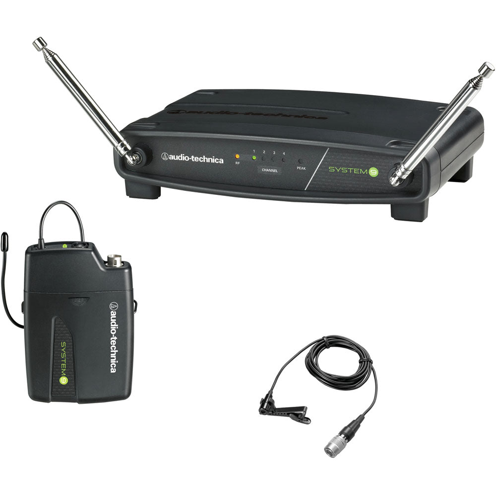 Audio Technica System 9 wireless system includes ATW-R900 receiver and ATW-901a body-pack transm