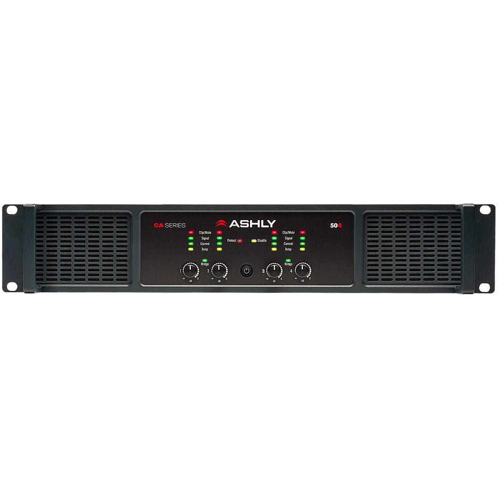 ASHLY Power Amplifier 4 x 500W @ 4 Ohms, 250W @ 8 Ohms, 1000W bridged 70V