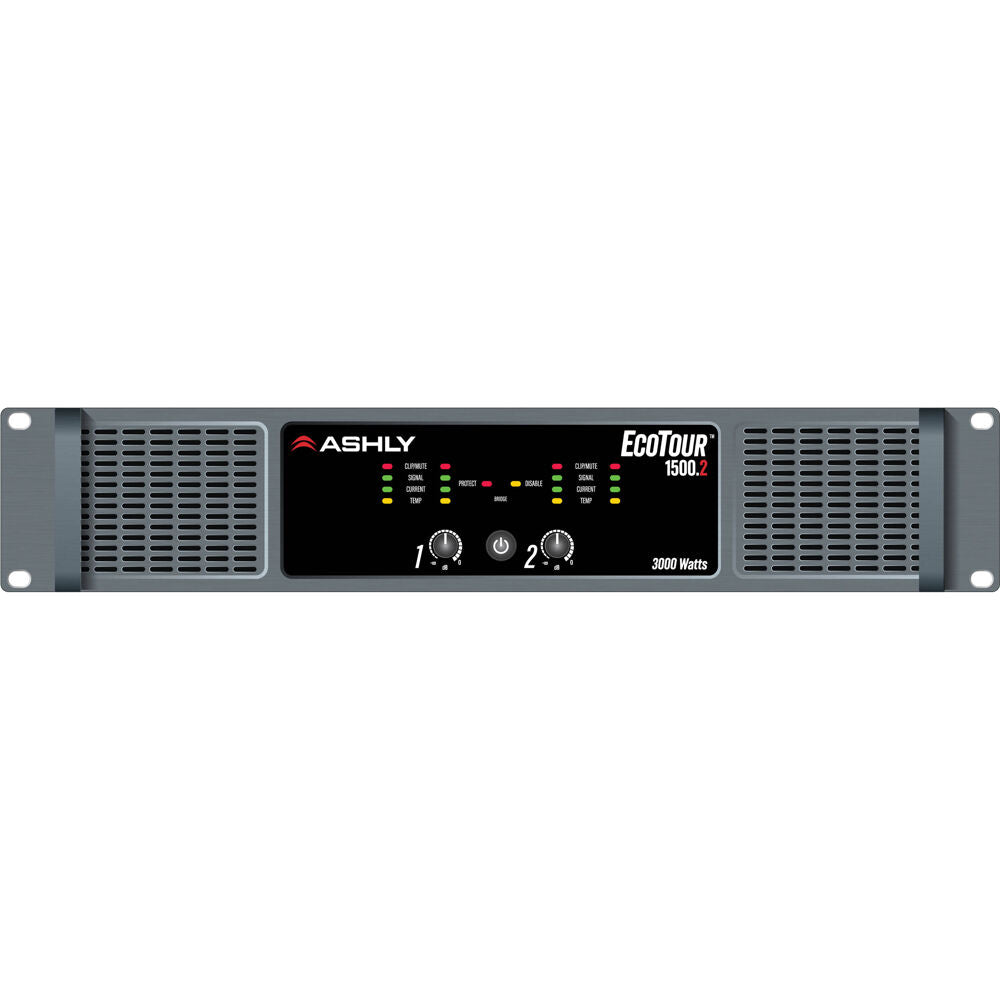 ASHLY EcoTour 1500.2 High-Efficiency Touring Power Amplifier 2X1500W