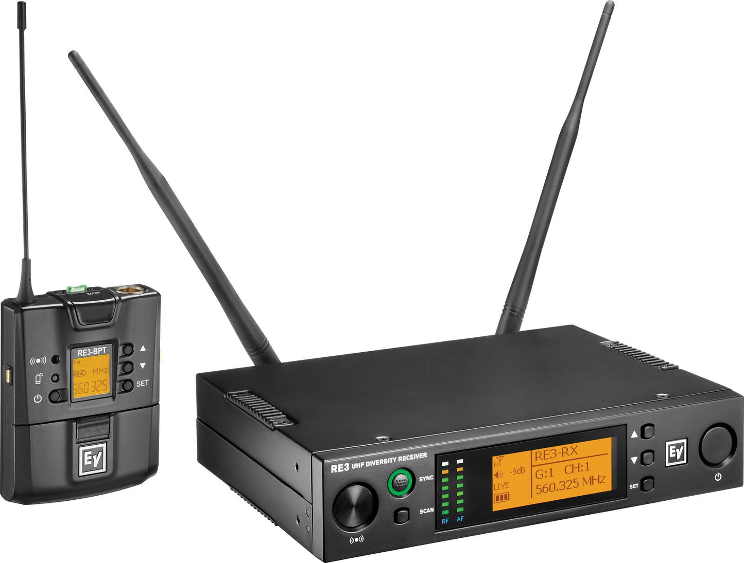 Electro-Voice RE3-BPNID-6M Bodypack Set, No Input Device 653-663 MHz
