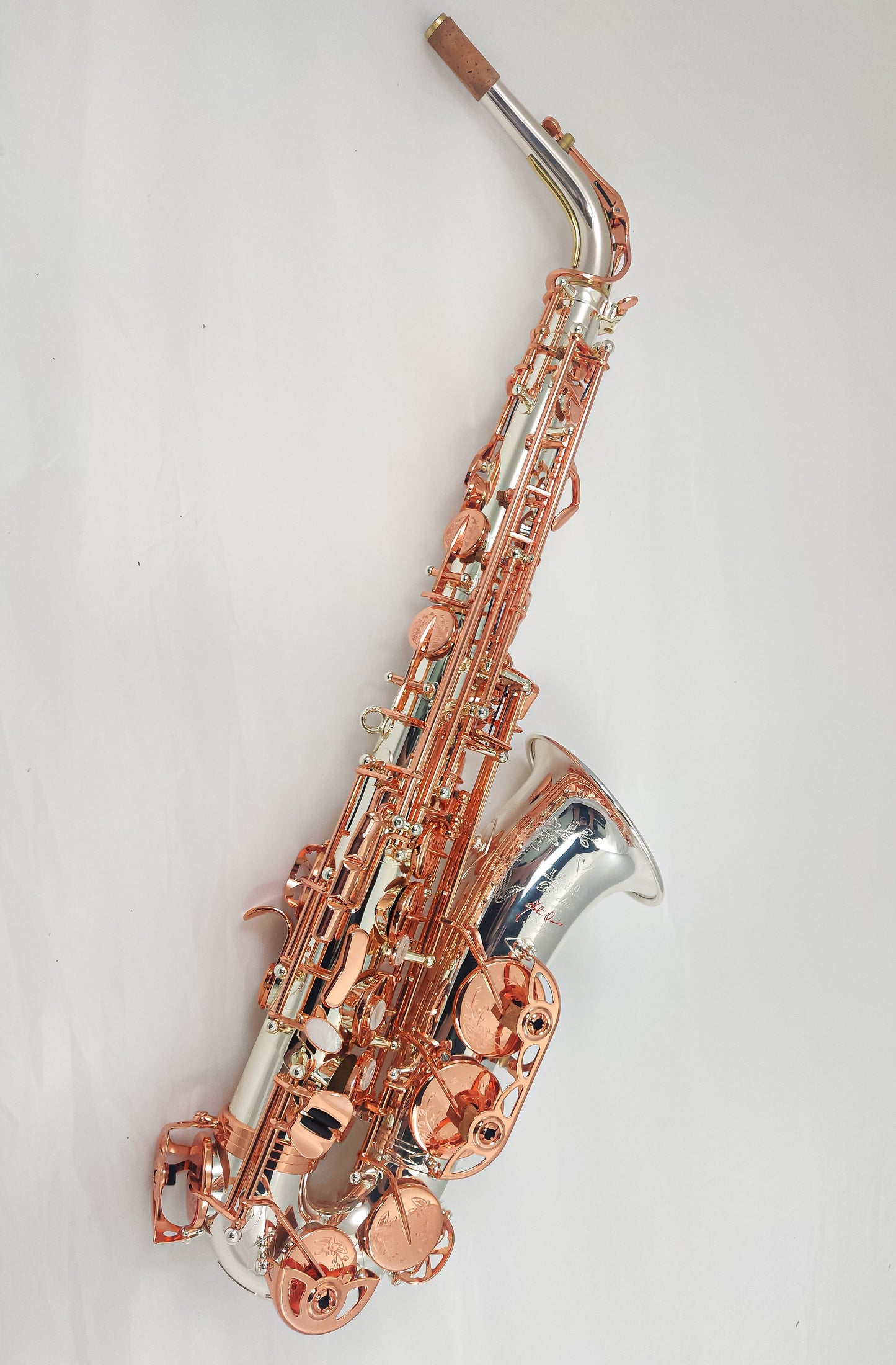 Special Edition Revelation Series Professional Alto Saxophone (925 neck) Silver / Rose Gold