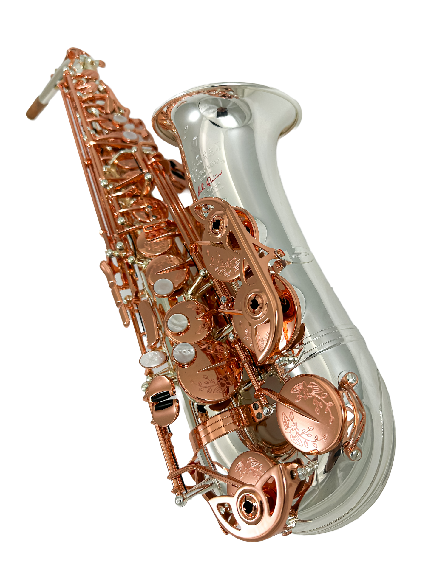 Special Edition Revelation Series Professional Alto Saxophone (925 neck) Silver / Rose Gold