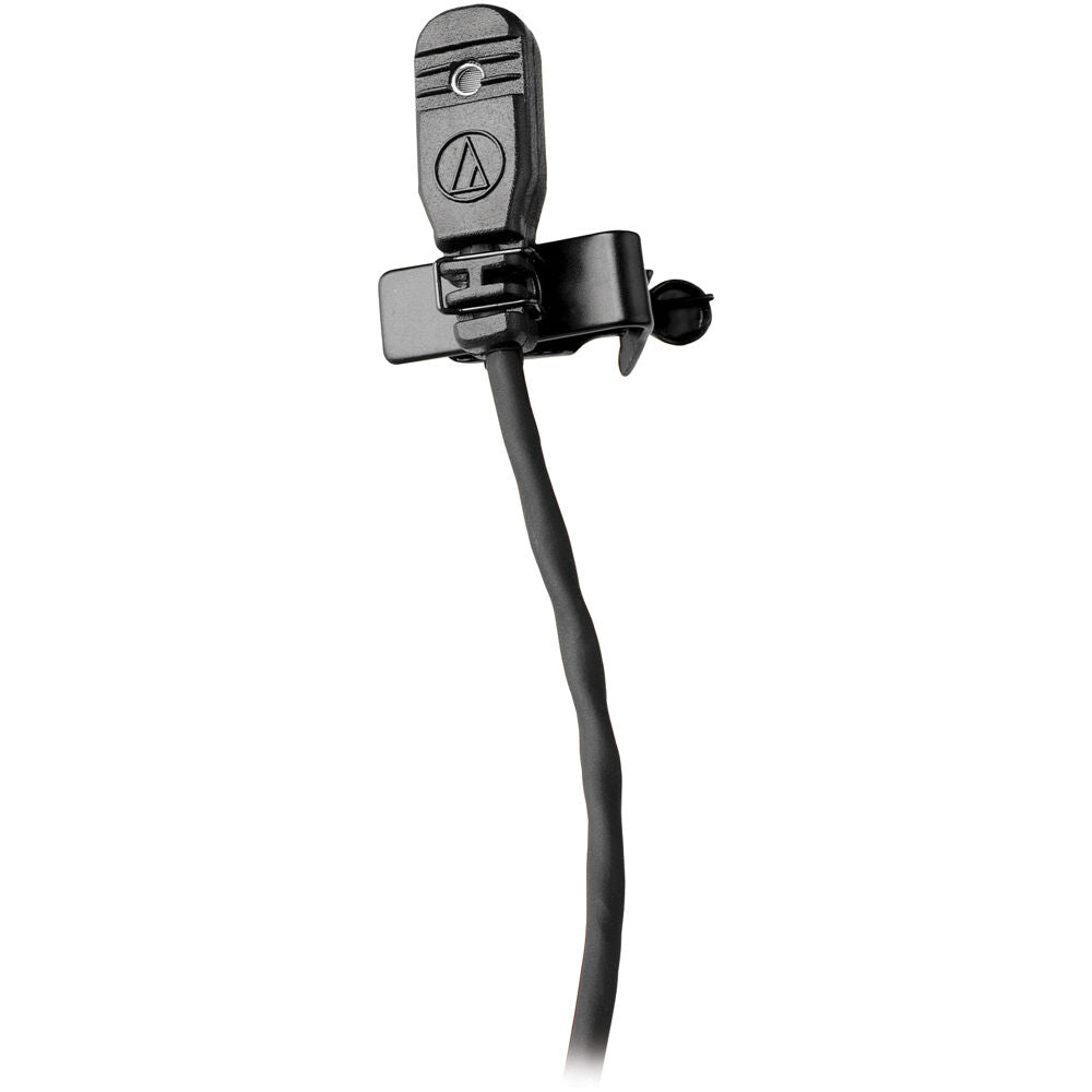 Audio Technica Omnidirectional condenser lavalier microphone with 55" cable terminated with TA5F