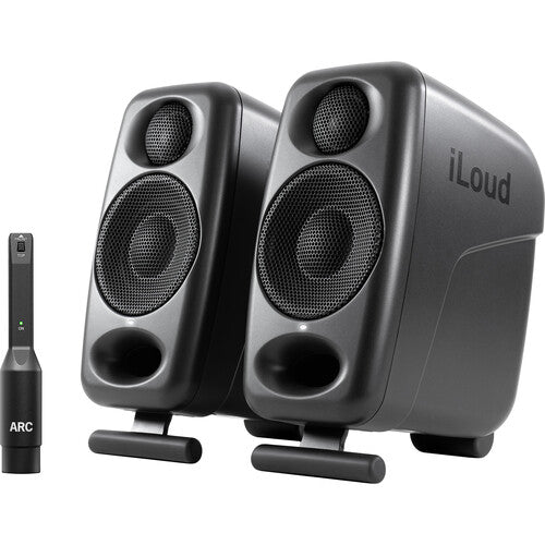 iLoud Micro Monitors Pro (black) highly portable, professional reference studio monitor (pair w/ ARC mic)