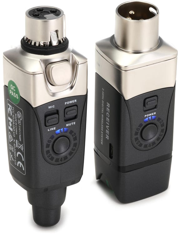 Xvive U3 XLR Plug-on Wireless System - 2.4 GHz