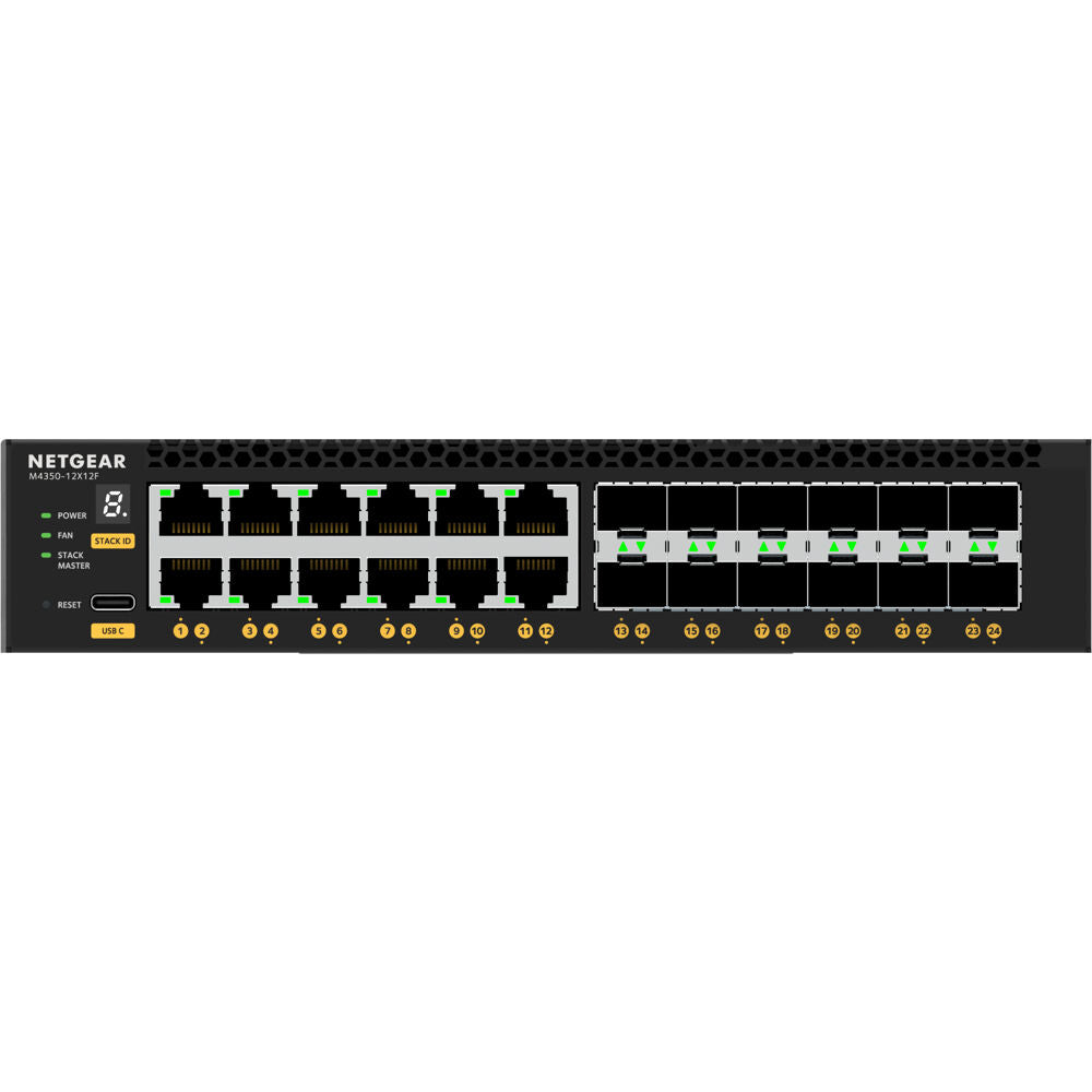 NETGEAR AV Line M4350-12X12F Managed Switch (XSM4324)