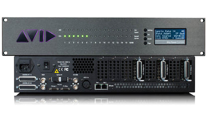 Avid Pro Tools MTRX Base Unit with MADI, front and back views