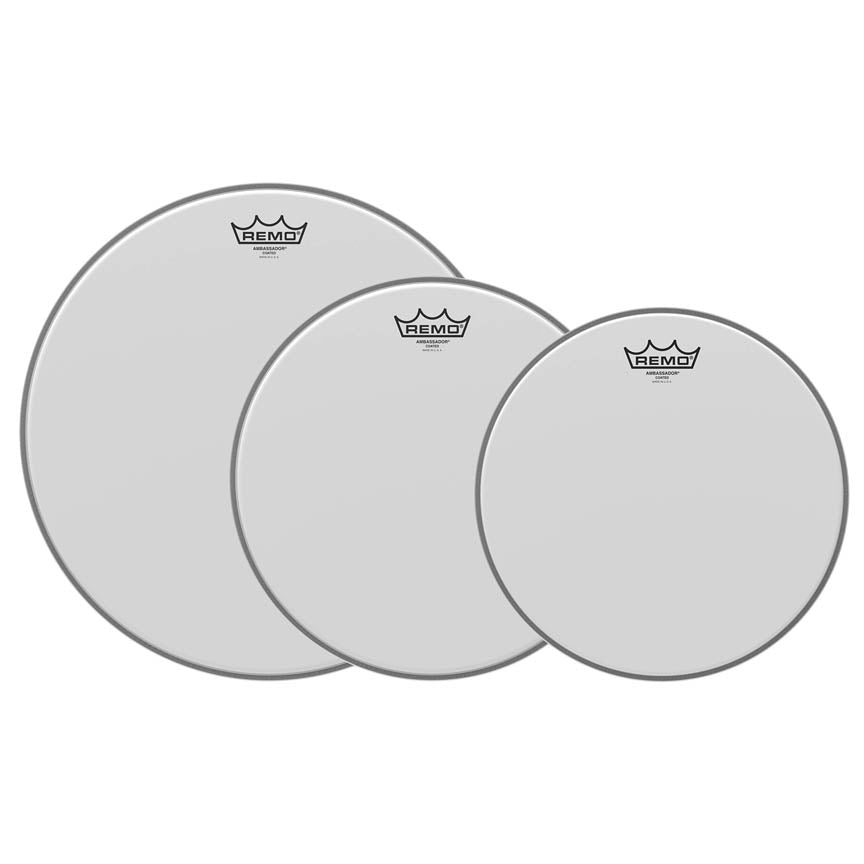 Remo Ambassador Coated Tom Head Pack 12, 13 and 16 Inch, product view