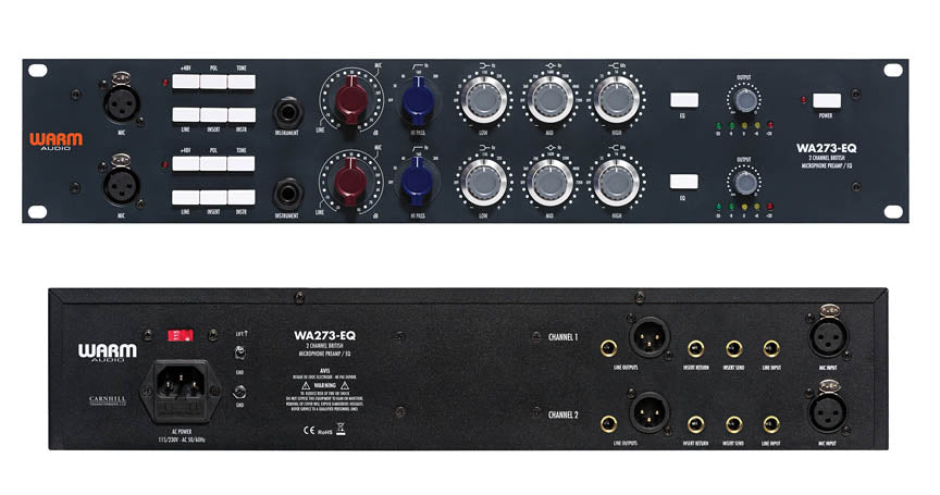 Warm Audio WA273-EQ Dual Channel British Mic Preamp and EQ, view 2