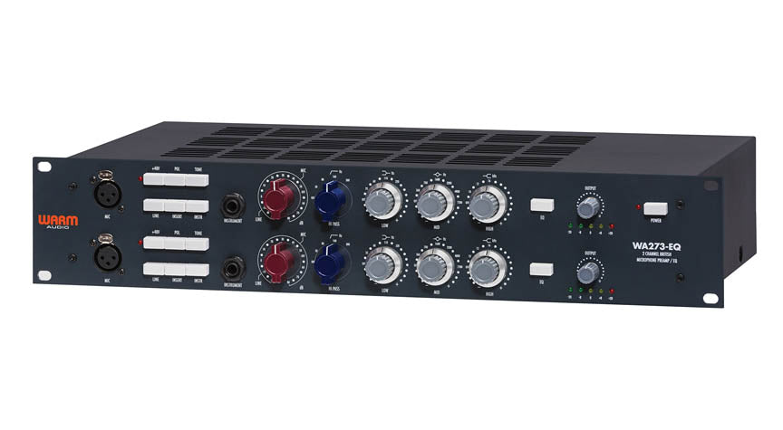 Warm Audio WA273-EQ Dual Channel British Mic Preamp and EQ, front view