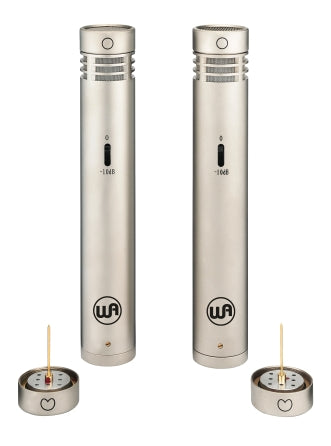 Warm Audio WA-84 Stereo Pair with Omni and Cardioid Capsules - Nickel Color