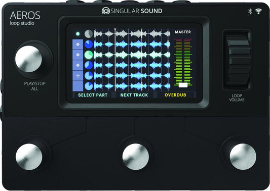Singular Sound Aeros Loop Studio Looper Pedal, front view