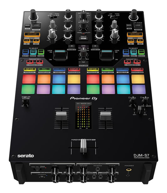Pioneer DJ DJM-S11 2-Channel Battle Mixer, front view