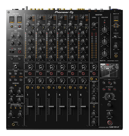 Pioneer DJ DJM-V10-LF 6-Channel Long Fader DJ Mixer, front view