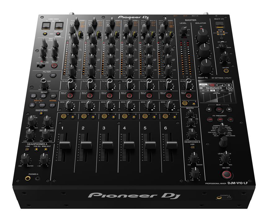 Pioneer DJ DJM-V10-LF 6-Channel Long Fader DJ Mixer, view 2