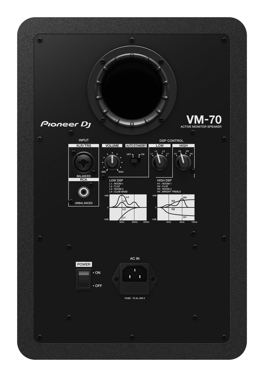 Pioneer DJ VM-70 7 Inch 100W Active Studio Monitor, view 3