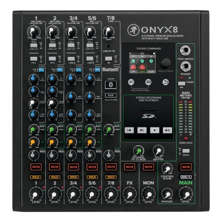 Mackie Onyx8 8-Channel Premium Analog USB Mixer