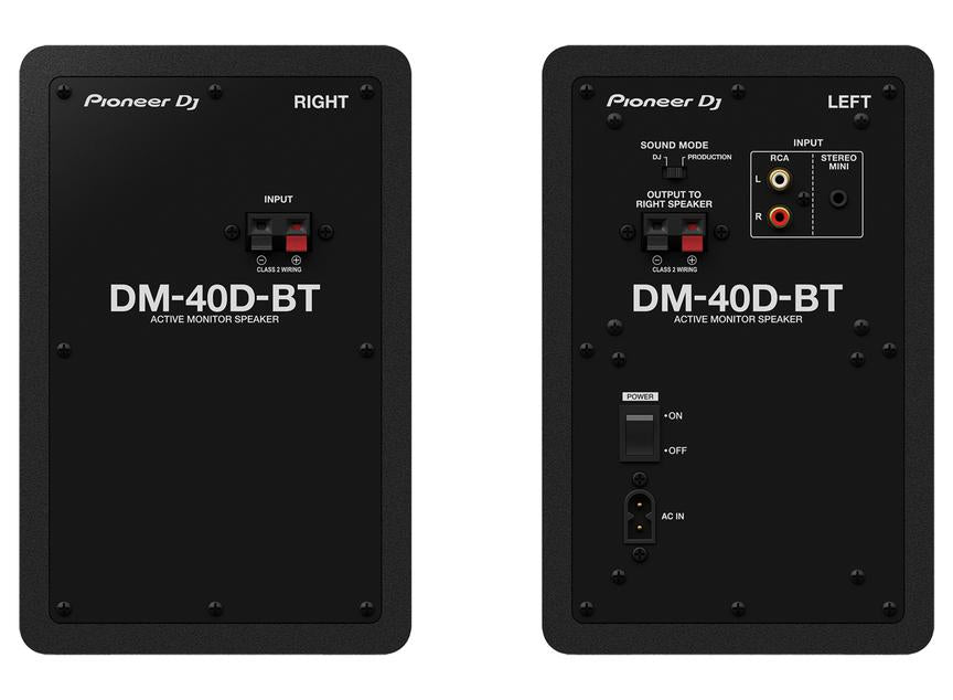 Pioneer DJ DM-40D-BT 4 Inch Desktop Monitor System with Bluetooth, view 2